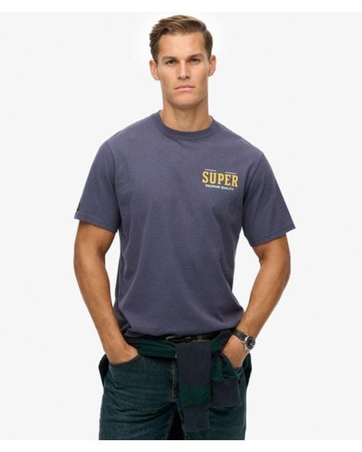 Superdry Blue & Co Tap Room Oversized T-shirt for men