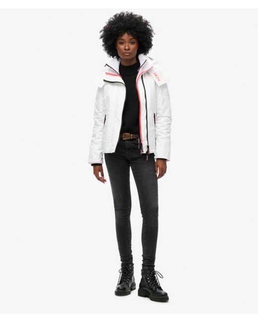 Superdry White & Co Hooded Mountain Windbreaker Jacket