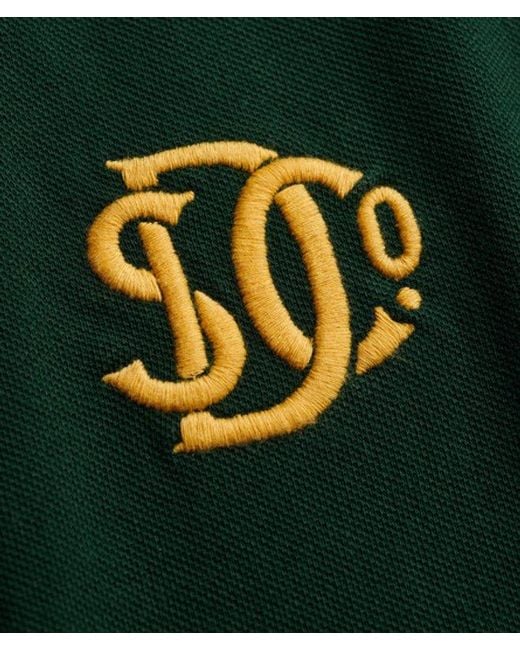 Superdry Green & Co Pique Monogram Polo Shirt for men