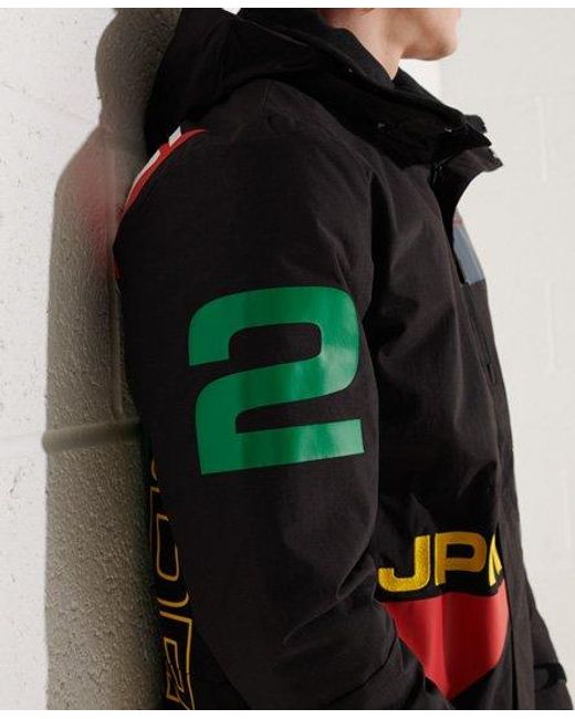Superdry Black Coast Hurricane Jacket Primary Colour Block for men