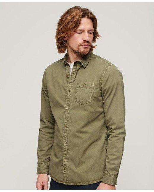 Superdry Green The Merchant Store - Long Sleeved Shirt for men