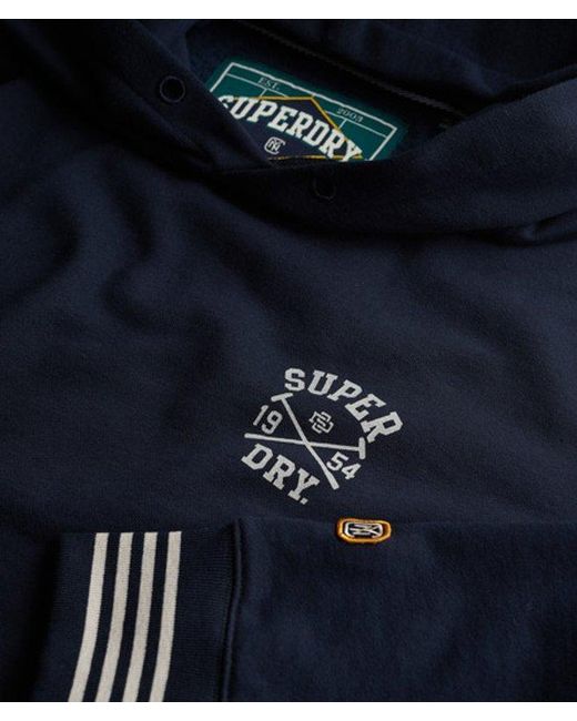 Superdry Blue & Co Athletic Club Hoodie for men