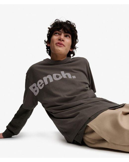 Superdry Black Bench X & Co Bench Boxy Logo T-shirt for men
