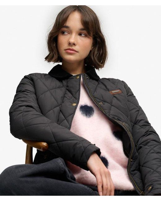 Superdry Black & Co Cord Trimmed Liner Jacket