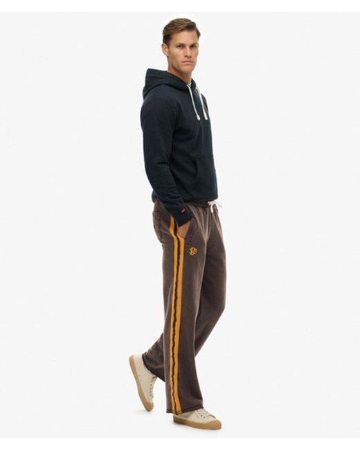 Superdry Black & Co Athletic Fives joggers for men