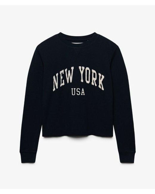 Superdry Blue & Co Athletic Essential Graphic Long Sleeve Top