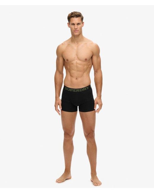Superdry Triopak Boxers in het White voor heren