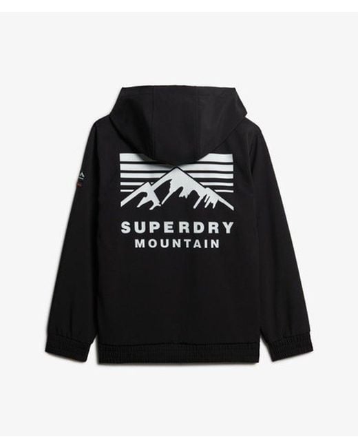 Superdry Black & Co Freestyle Softshell Ski Hoodie