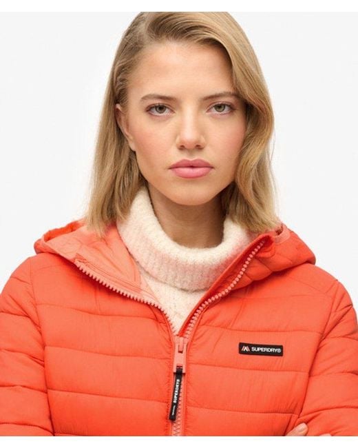 Superdry Red & Co Hooded Fuji Lite Padded Jacket