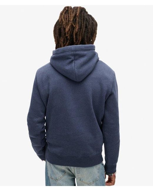 Superdry Blue & Co Essential Logo Hoodie for men