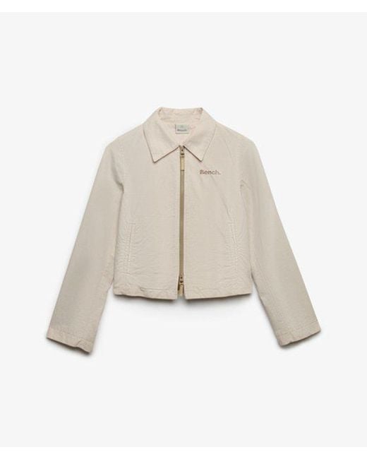 Superdry Natural Bench X & Co Bench Double Zip Collar Ripstop Jacket