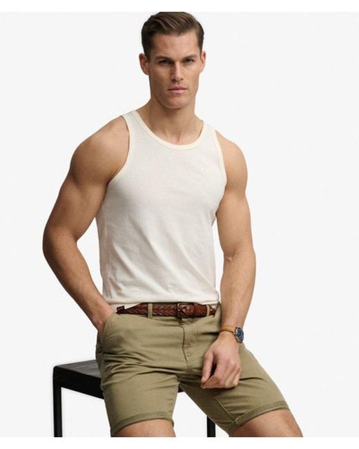 Superdry Natural & Co Unbrushed Essential Logo Vest for men