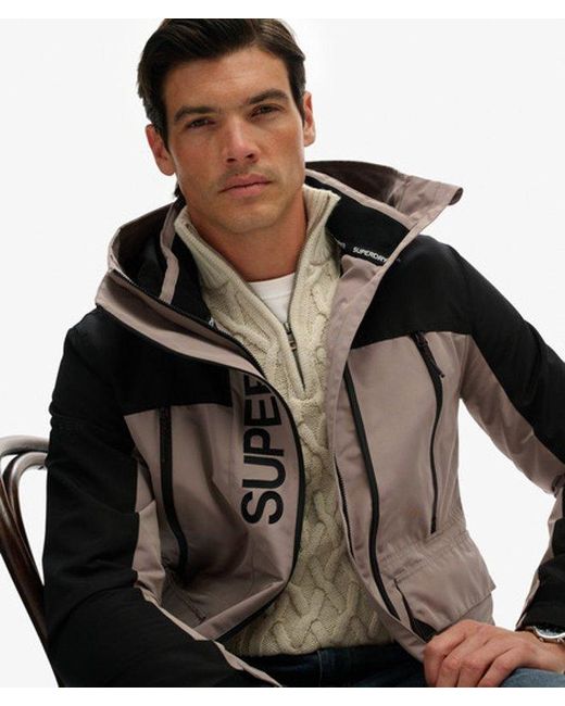 Homme Coupe-Vent Colour Block Taille Superdry pour homme en coloris Black