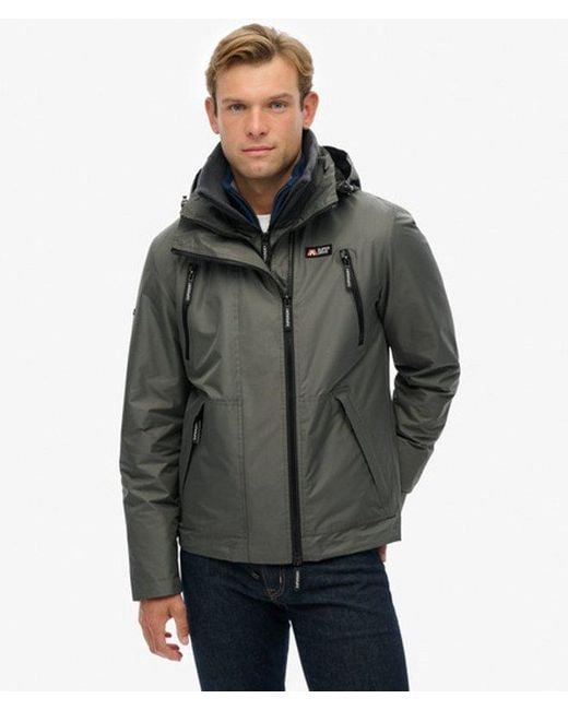 Superdry Black & Co Hooded Mountain Windbreaker Jacket for men