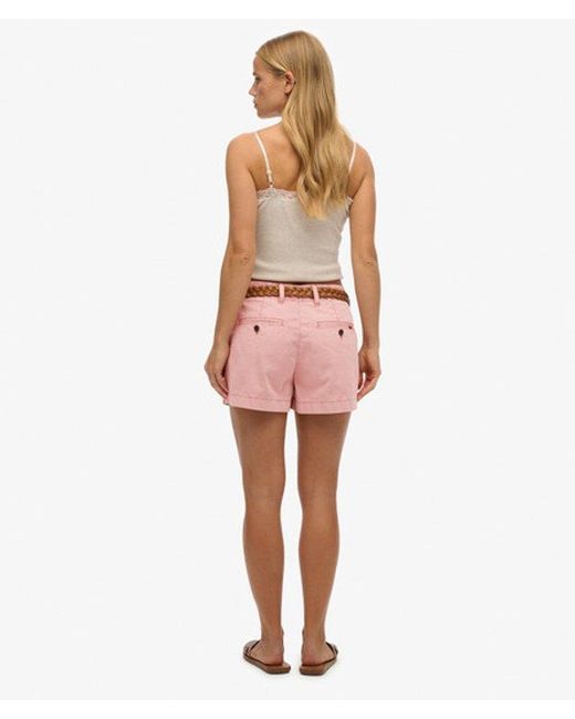 Superdry Pink Classic Chino Shorts