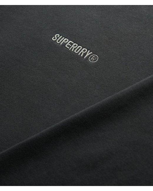 Superdry Black & Co Micro Logo Crew Sweatshirt for men