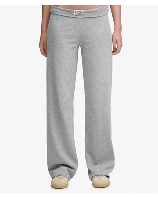 Superdry White & Co Athletic Essentials Fold Over joggers