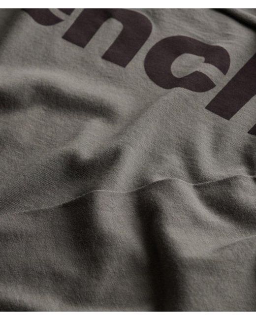 Superdry Gray Bench X & Co Bench Fitted Long Sleeve Layer Top