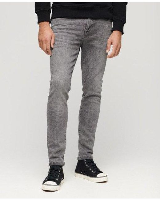 Superdry Gray Vintage Skinny Jeans for men