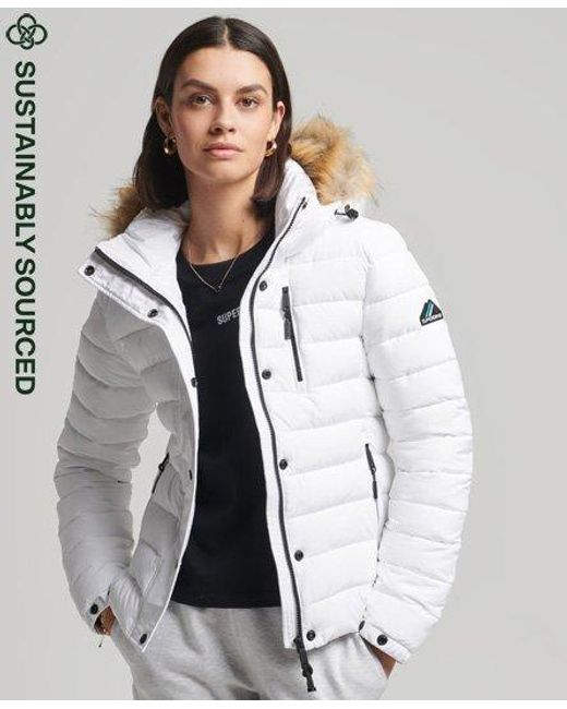 superdry classic faux fur fuji jacket
