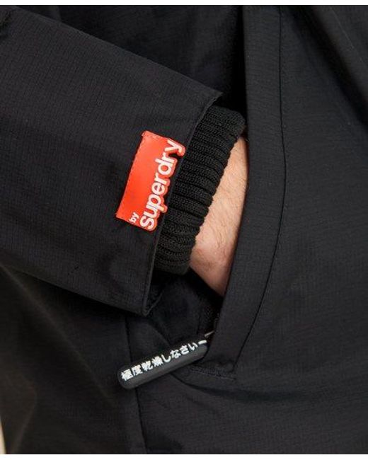 Superdry Black Technical Windcheater for men