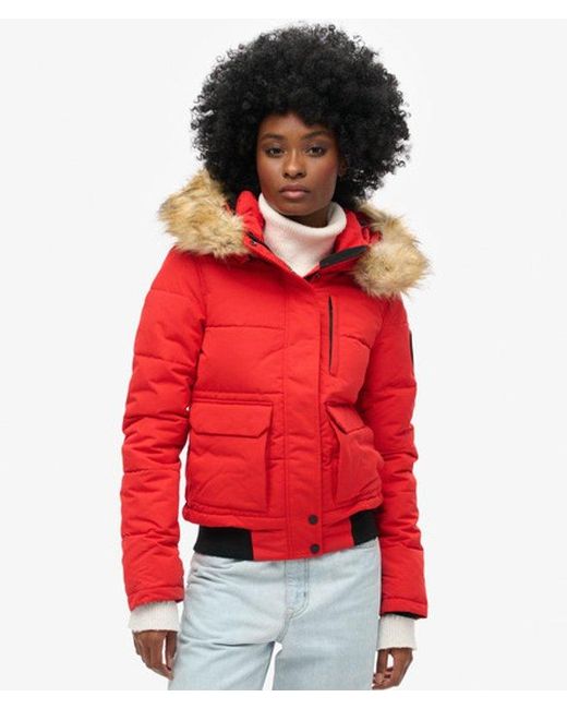 Superdry Red & Co Everest Bomber Jacket