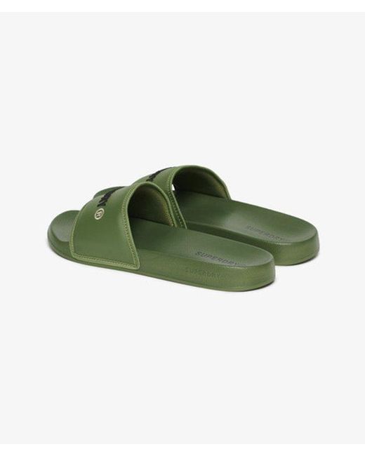 Superdry Green & Co Tarp Core Sliders for men