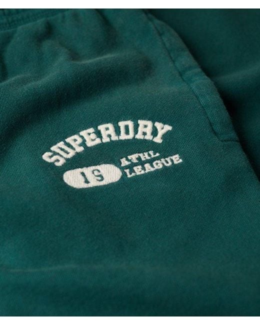 Superdry Green Embroidered Athletic Essentials Low Rise Flare joggers