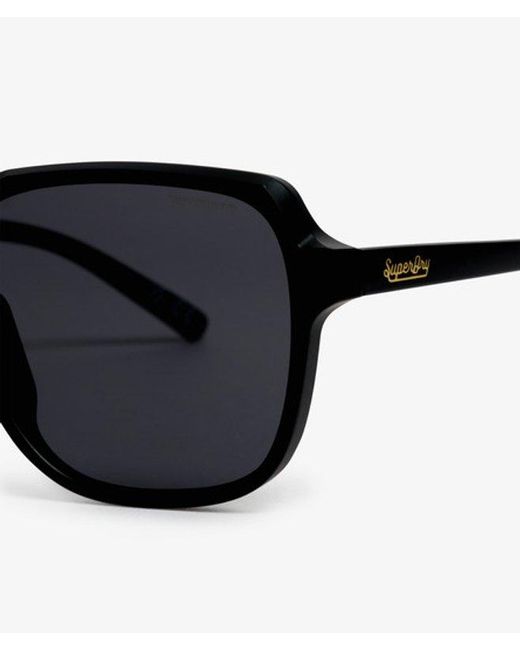 Superdry Oversized Vierkante Zonnebril in het Black