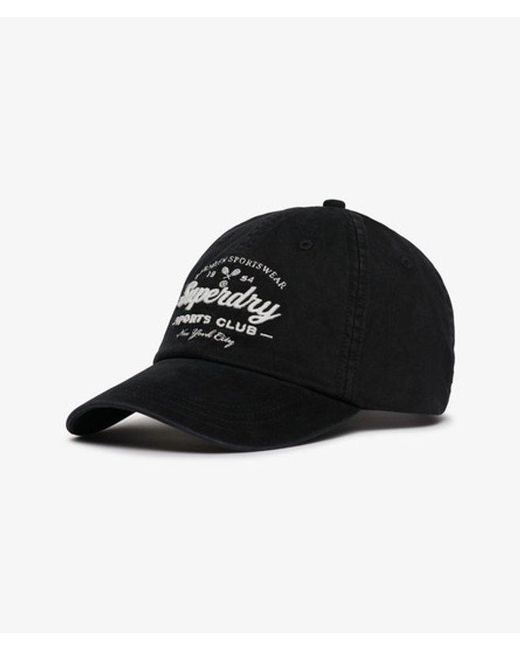 Superdry Black & Co Vintage Club Baseball Cap