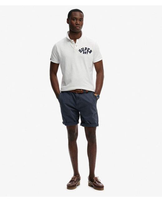 Superdry Utility Chino Shorts Normale Pasvorm in het White voor heren