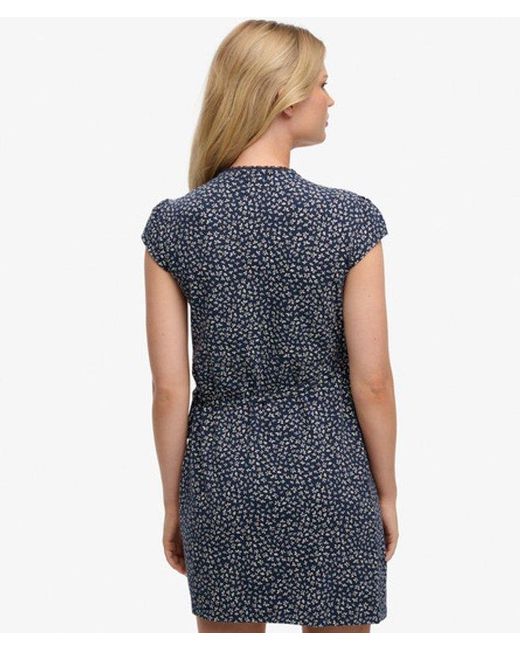 Superdry Blue & Co Athletic Essential Wrap Dress