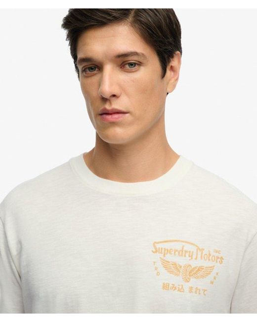 Superdry White & Co Heritage Biker Loose T-shirt for men