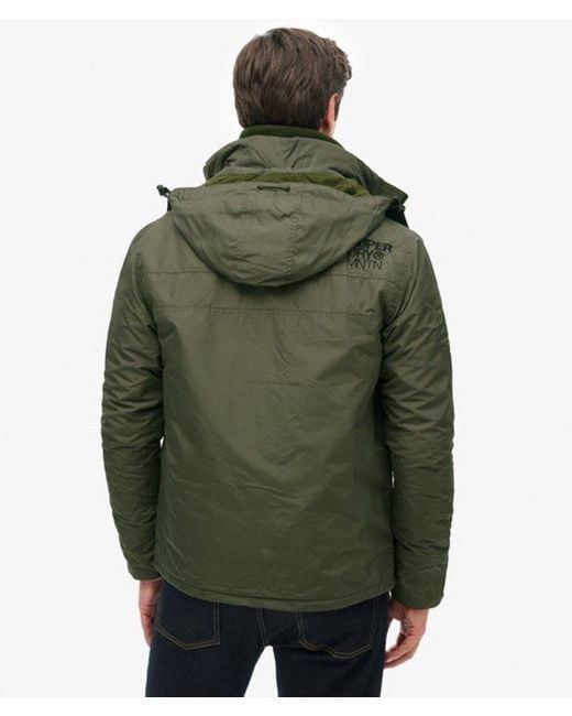 Superdry Green & Co Classic Logo Embroidered Mountain Sd Windcheater Jacket for men
