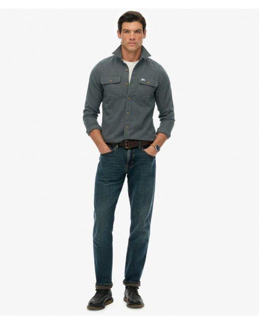 Superdry Gray & Co Trailsman Relaxed Fit Overshirt for men