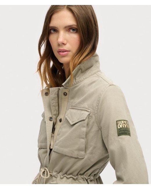 Superdry Natural & Co Embroidered M65 Military Jacket
