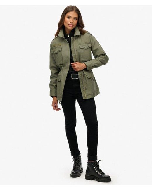 Superdry Veldjack Met Versieringen in het Green