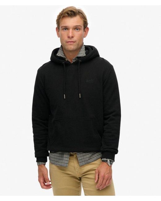 Superdry Black & Co Essential Logo Hoodie for men