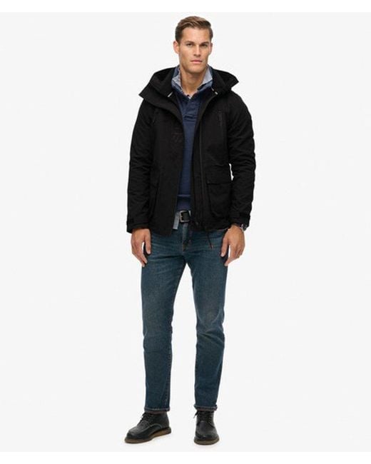 Superdry Black & Co Hooded Ultimate Embroidered Windbreaker for men