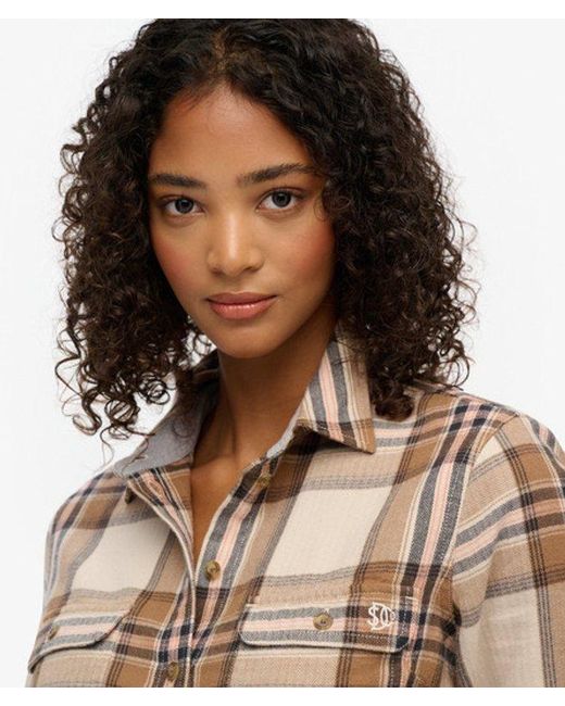 Superdry Brown & Co Lumberjack Check Flannel Shirt