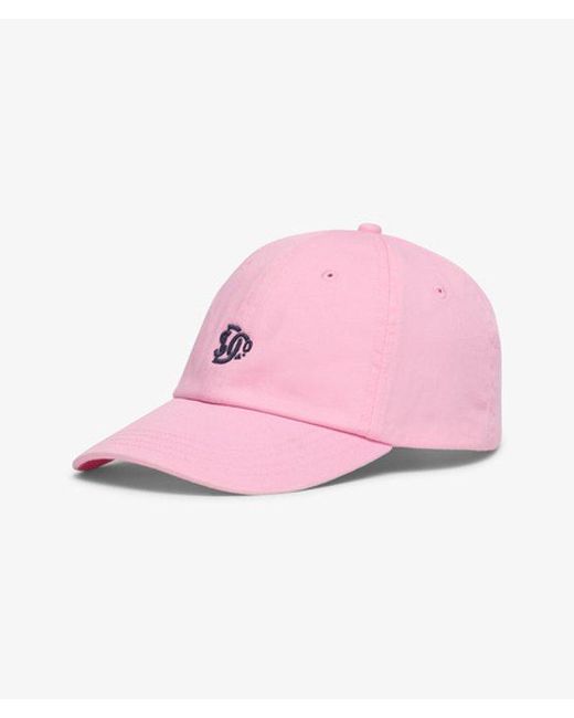 Femme Casquette De Base-Ball Brodée Sd Taille: 1Taille Superdry en coloris Pink