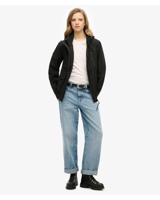 Superdry Black Hooded Ultimate Tech Windbreaker