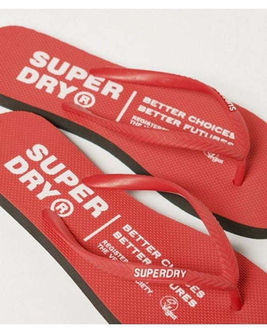 Superdry Red & Co Studios Flip Flops