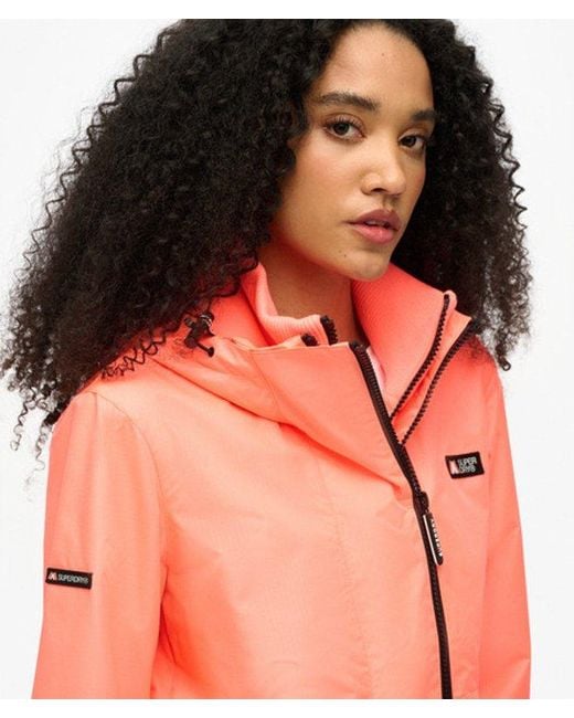 Superdry Red Hooded Mountain Windbreaker Jacket