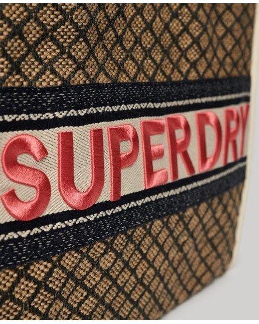 Superdry Luxe-draagtas in het Natural