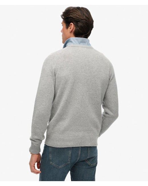 Superdry Gray & Co Wool Blend Jumper for men