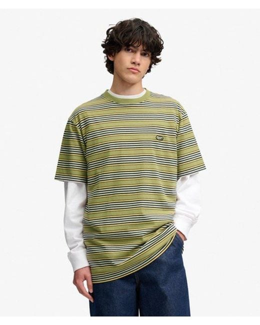 Superdry Green & Co Oversized Stripe T-shirt for men