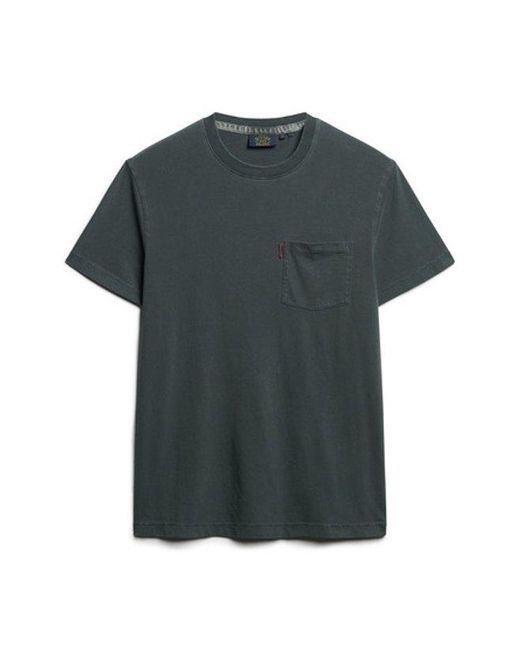 Superdry Gray & Co Essential Washed Pocket T-shirt for men