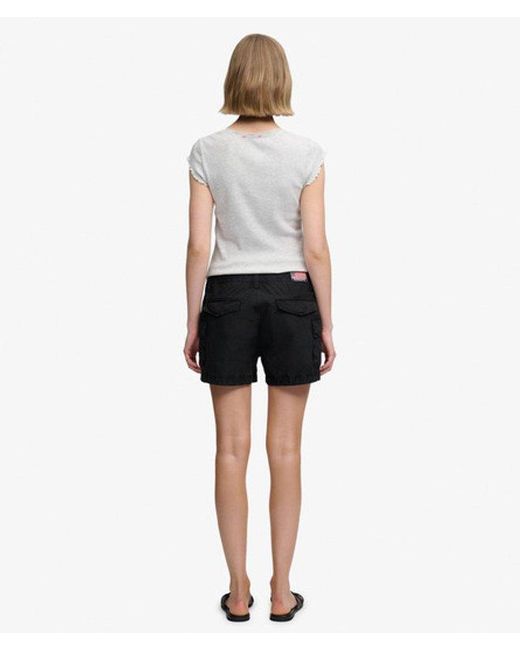Superdry Green Cargo Hot Shorts