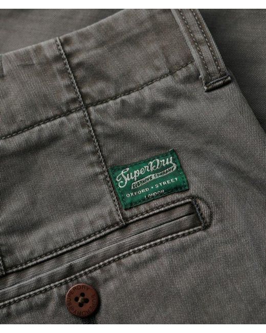 Superdry White Vintage International Shorts Washed for men